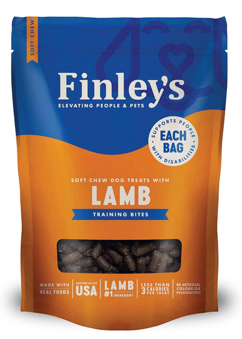 Finley's Dog Treat Lamb Training Bites Treats for Dogs Made in USA | All-Natural Protein Wheat Free Dog Treats | Healthy Dog Treat Bags (16 oz)