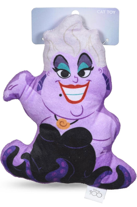 Ursula Cat Kicker Toy with Catnip, 8in | Disney Cat Toys | Fun Cat Kicker Style Plush Toy with Catnip and Crinkle for Cats Inspired by Disney The Little Mermaid