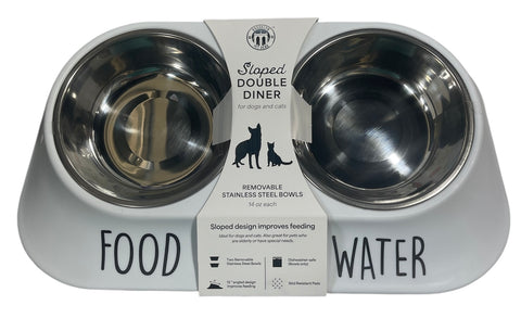 brooklyn pet gear double diner 15 oz each bowl