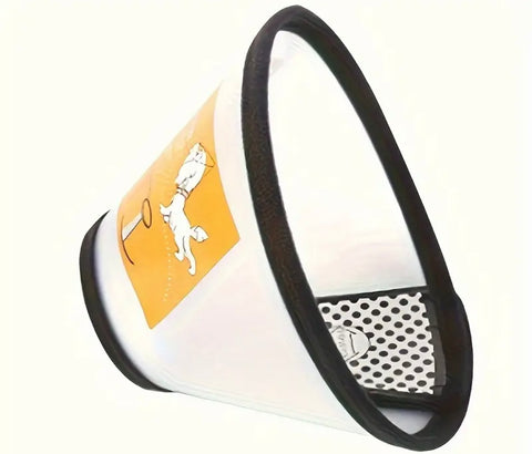 Pet Protective Cone - PP Material Dog Grooming Collar, Bath Anti-Scratching Head Cover, Cat Safety Gear, Veterinary Use - For Dogs & Cats - Suitable for Post-Surgery Recovery & Grooming