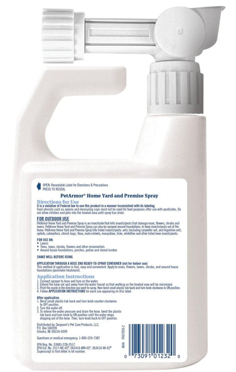 PetArmor Home Yard & Premise Flea & Tick Spray Treatment, 32-oz bottle