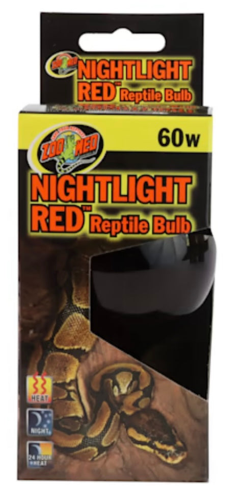 Zoo Med Nightlight Red Reptile Bulb - 60 Watt