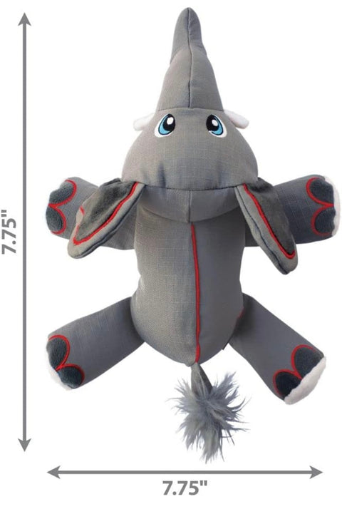 KONG - Cozie Ultra Ella Elephant - Squeaky Plush Dog Toy with Reinforced Seams - for Medium Dogs