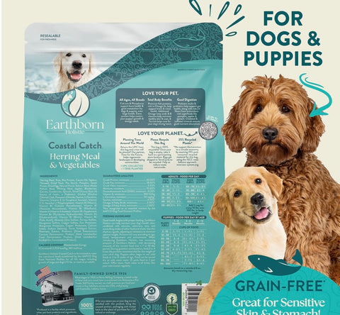 Earthborn Holistic Coastal Catch Herring Meal & Vegetables Grain-Free Dry Dog Food
12.5pounds