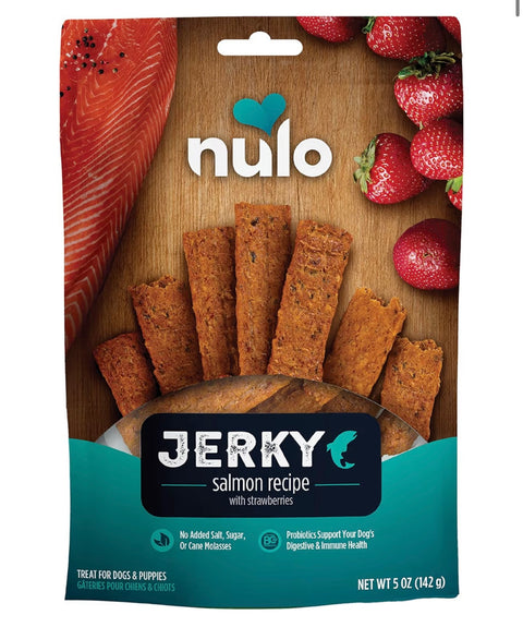 Nulo Premium Jerky Strips Dog Treats, Grain-Free High Protein Jerky Strips made with BC30 Probiotic to Support Digestive & Immune Health