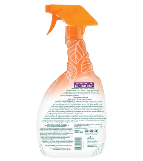 TropiClean Natural Flea Spray for Home & Cats, 32oz
Treats, Prevents & Controls on Contact | Powerful & Natural Defense | Made in USA