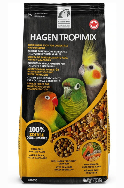 Hari Tropimix Peanut Flavored Lovebird & Cockatiel Bird Food, 2-lb bag