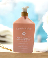 sand and paws pet shampoo and conditioner coconut and lavander 32 flo