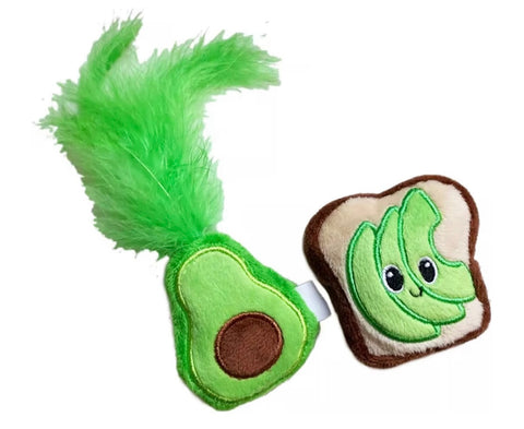 Avocado Toast cat toy