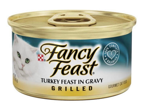 Purina Fancy Feast Wet Cat Food Turkey Grilled, 3 oz Can