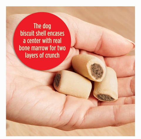 Milk-Bone MaroSnacks Peanut Butter Flavor with Bone Marrow Crunchy Dog Treats, 15-oz box