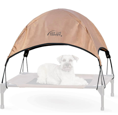 K&H Pet Products Pet Cot Canopy - Tan, Medium 25 X 32 Inches