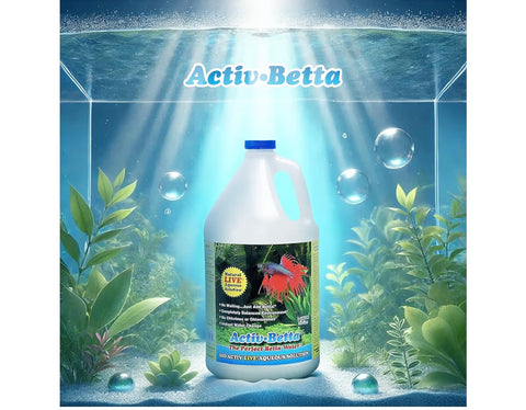 Activ Betta Bio-Activ Live Betta Water - 1 Gallon - Instant Cycling, No Chlorine, Balanced Formula with Live Bacteria for Freshwater Aquariums