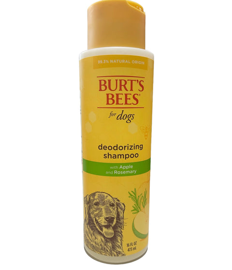 Burt's Bees for Pets Naturally Derived Deodorizing Dog Shampoo with Apple & Rosemary - Dog Shampoo For Odors - Cruelty Free, Formulated without Sulfates and Parabens, Made in USA, 16 Oz