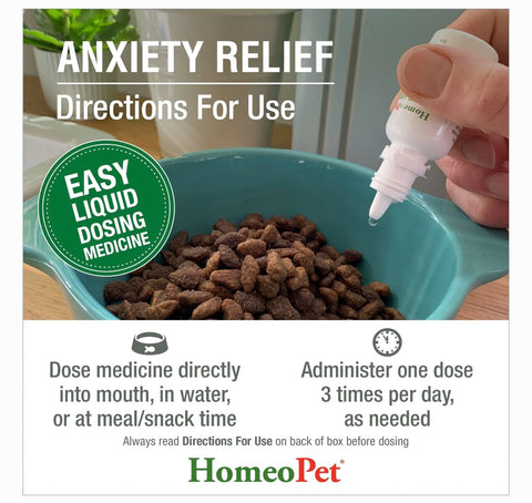 HomeoPet Anxiety Relief Dog, Cat, Bird & Small Animal Supplement, 450 drops,15-ml
By HomeoPet