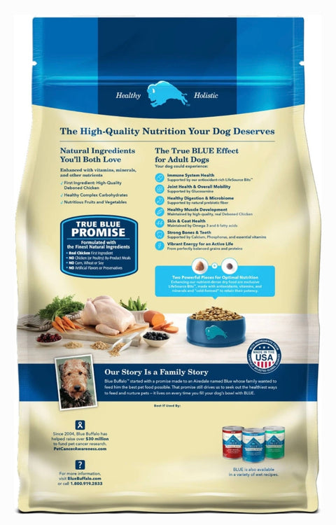 Blue Buffalo Life Protection Formula Adult Chicken & Brown Rice Recipe Dry Dog Food, 5-lb bag