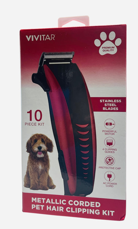vivitar  stainless steel pet hair clipping kit