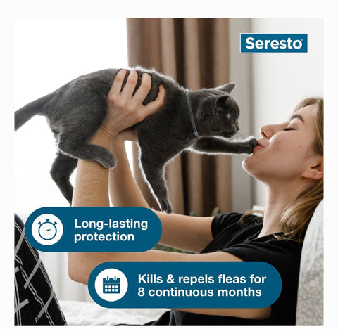 Seresto Flea & Tick Collar for Cats, 1 Collar (8-mos. supply)