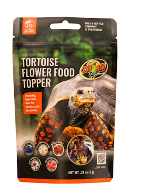 Zoo Med Tortoise & Box Turtle Flower Food Topper, 0.21 oz.