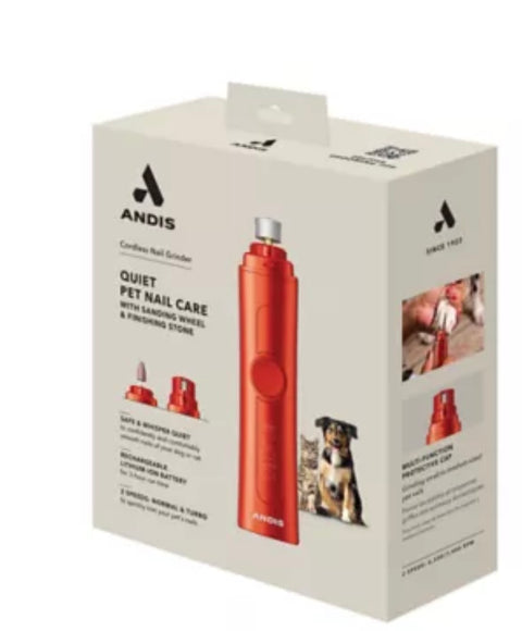 Andis Cordless 2-Speed Dog, Cat & Small Pet Nail Grinder