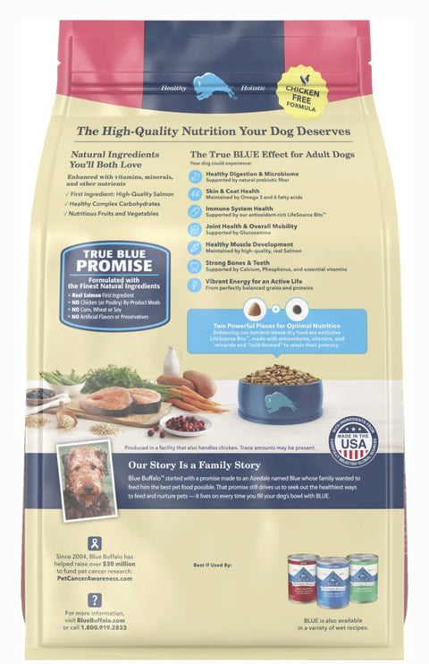 Blue Buffalo Life Protection Formula Adult Salmon & Brown Rice Recipe Dry Dog Food, 5-lb bag