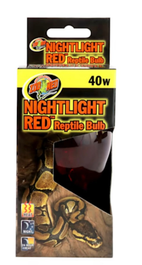 Zoo Med Nightlight Red Reptile Bulb 40 Watts