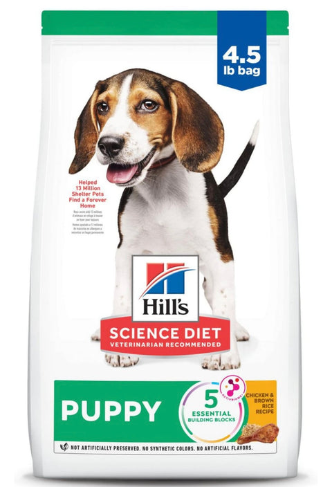 Hill's Science Diet Puppy Chicken & Brown Rice Recipe Dry Dog Food 4.5 lbs