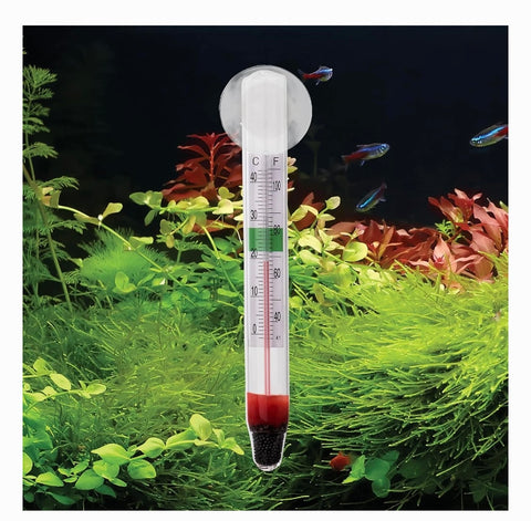 Aquatop Floating Glass Thermometer with Suction Cup Mount