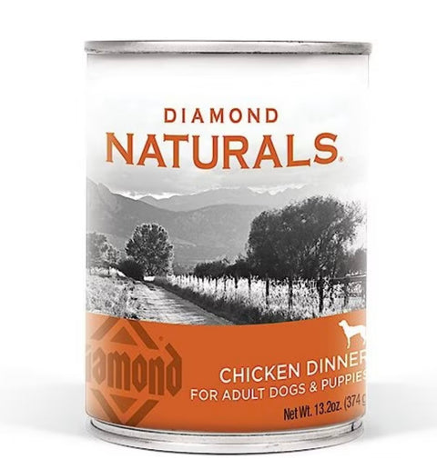 Diamond Naturals Chicken Dinner Adult & Puppy Canned Dog Food 13.2oz