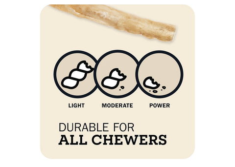 Redbarn Pet Products All-Natural Large 12" Beef Collagen Sticks for Dogs - Long Lasting Low-Odor Alternative to Traditional Rawhide & Bully Sticks - Supports Healthy Joints, Skin, & Coat - 3 Pack