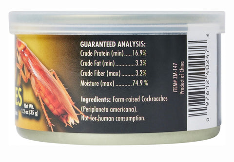 Zoo Med Can O' Cockroaches Reptile Food, 1.2-oz can
