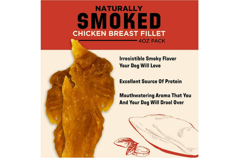 Barkworthies USA Hickory Smoked Chicken Jerky - 4 oz (Pack of 1) - All-Natural, Smoky Aroma, High-Protein, Real Poultry, Premium Snack