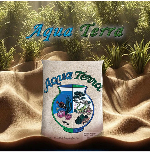 Aqua Terra Aquarium Natural Tan Sand, 5 lbs - Optimal pH Balance, Enhanced Water Clarity, Natural Aesthetic Appeal, Easy Maintenance, Eco-Friendly Health