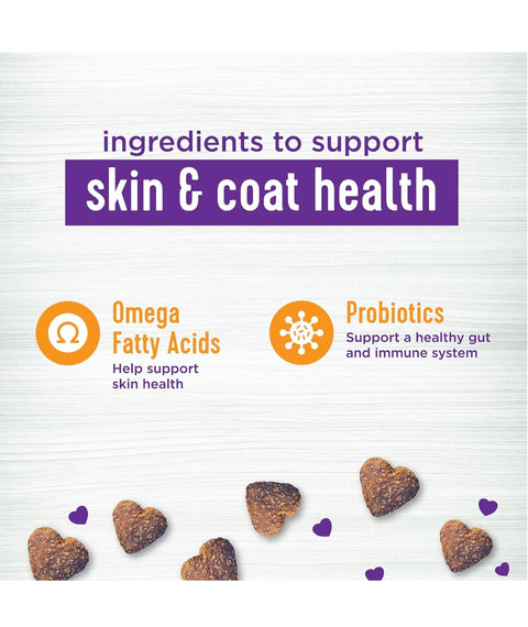 Wellness Barkin' Bacon Flavored Soft Chew Skin & Coat Supplements for Dogs, 45 Count