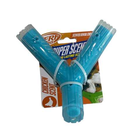 nerf dog scented dental chew chicken scent