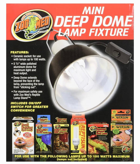 Zoo Med Mini Deep Dome Lamp Fixture