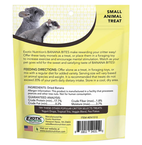exotic nutrition banana bites 2.75 oz