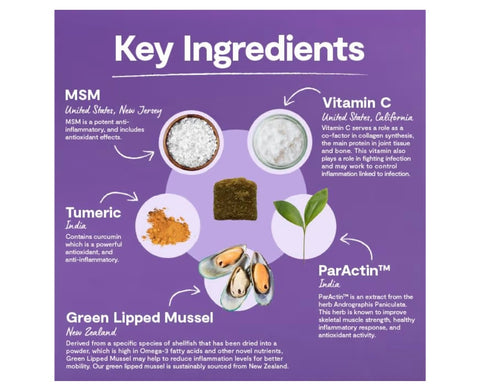 Open Farm Hip & Joint Chews, Dog Supplement, Dog Vitamins, Supports Joint Health and Mobility Using Traceable and Vet-Approved Ingredients, 12.7 oz, 90 Count