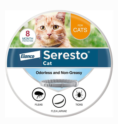 Seresto Flea & Tick Collar for Cats, 1 Collar (8-mos. supply)