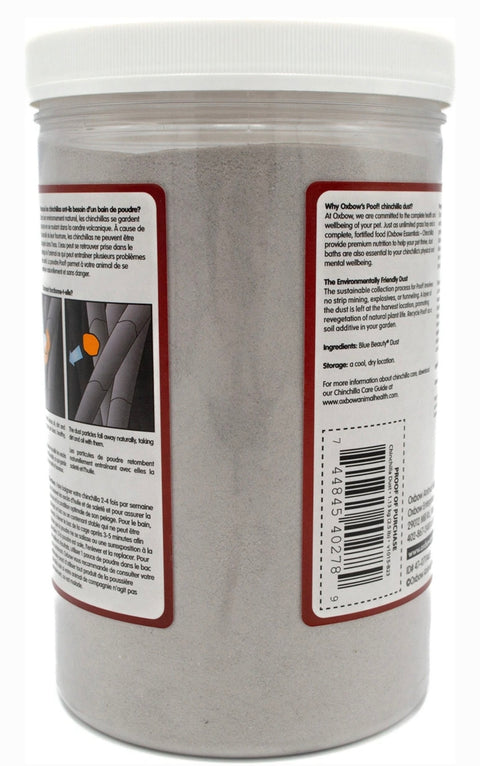 Oxbow Poof! Chinchilla Dust Bath, Blue Cloud, 2.5-lb jar