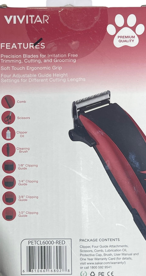 vivitar  stainless steel pet hair clipping kit