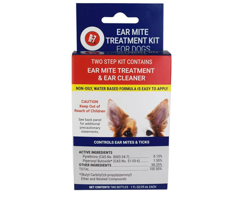 Miracle Care Ear Mite Treatment Kit for Dogs, 1-fl oz bottles, 2 count