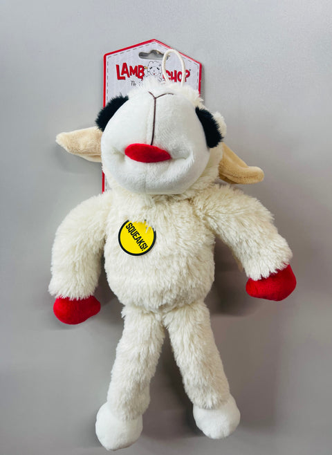 lamb chop squeaker dog toy