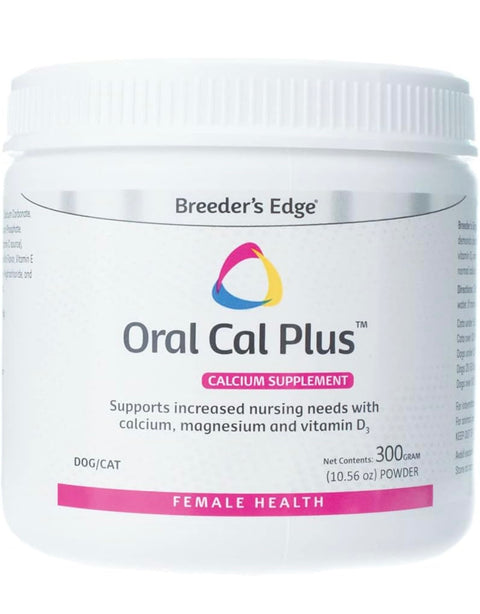 Revival Animal Health Breeder's Edge Oral Cal Plus Powder- Calcium Supplement for Dogs & Cats- 300gm