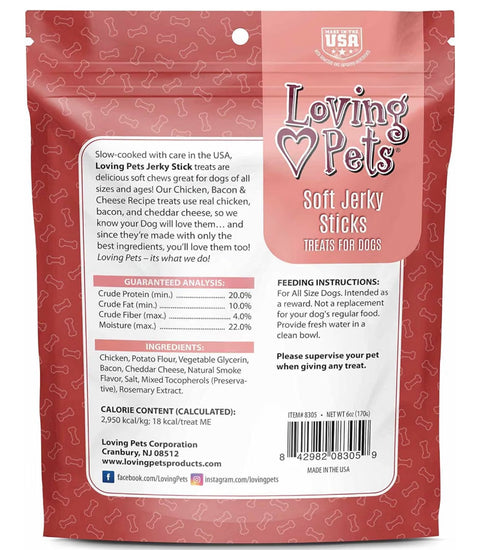 Loving Pets Soft Jerky Dog Treats – Real USA-Sourced Meat Dog Snacks for Training, Puppies & Everyday Reward – Soft, Chewy Dog Treats for Small, Medium & Large Dogs – Wheat & Corn Free