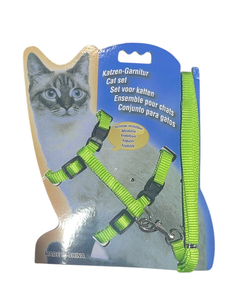 cat harness with leash adjustable