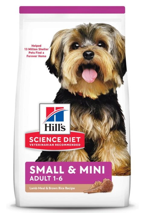 Hill's Science Diet Adult Small & Mini Lamb Meal & Rice Recipe Dry Dog Food 4.5 pounds