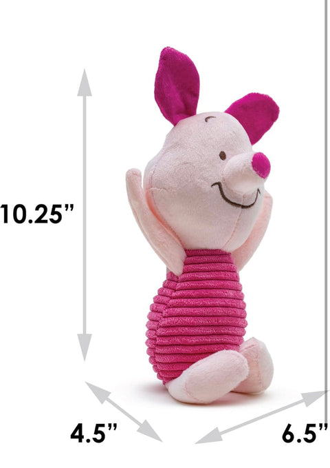 Buckle-Down Disney Dog Toy, Winnie The Pooh Piglet Arms Up Sitting Pose Pet Toy, Plush