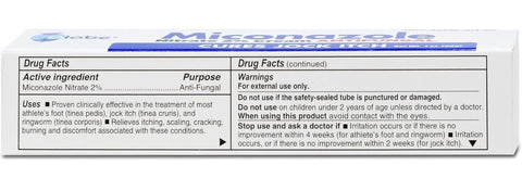Miconazole Nitrate 2% Antifungal Cream,1 oz