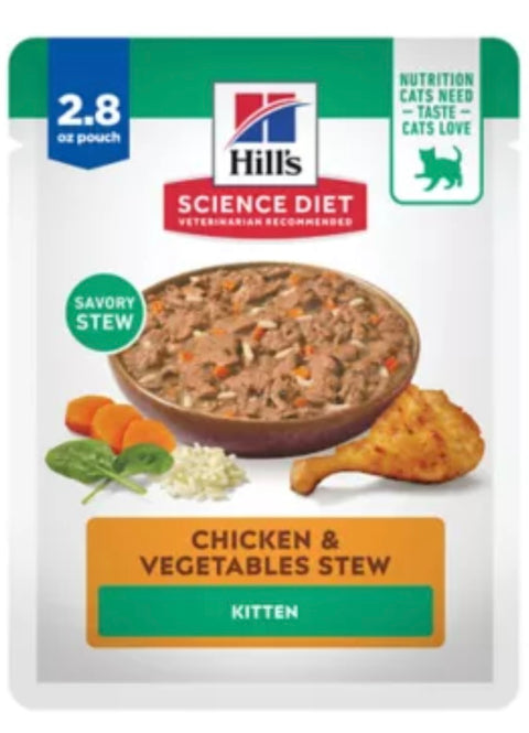 Hill's Science Diet Cat - Kitten, Stew, Pouch, 2.8 OZ